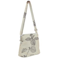 Lemon Balm Zipper Messenger Bag by Limerence