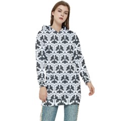 Night Moths Women s Long Oversized Pullover Hoodie