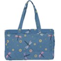 Cute Dragonflies In Spring Canvas Work Bag View1