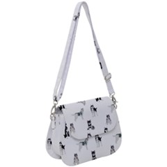 Husky Dogs Saddle Handbag by SychEva