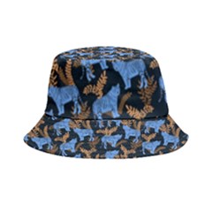 Blue Tigers Inside Out Bucket Hat by SychEva