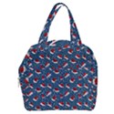 Blue Christmas Hats Boxy Hand Bag View1