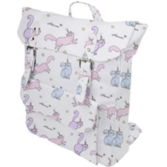 Unicorn Cats Pattern 2 Buckle Up Backpack by Littlebird