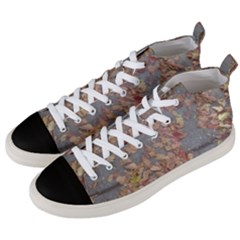 Sidewalk Leaves Men s Mid-top Canvas Sneakers by SomethingForEveryone