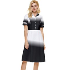 Gradient Button Top Knee Length Dress by Sparkle