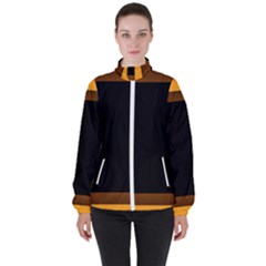 Gradient Women s High Neck Windbreaker by Sparkle