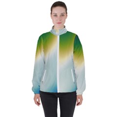 Gradientcolors Women s High Neck Windbreaker by Sparkle