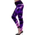 Purple  Waves Abstract Series No1 Lightweight Velour Leggings View3