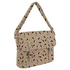 Festive Champagne Buckle Messenger Bag by SychEva