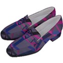 3d Lovely Geo Lines Women s Chunky Heel Loafers View2