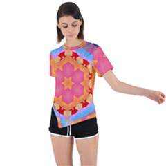 Digitalart Asymmetrical Short Sleeve Sports Tee by Sparkle