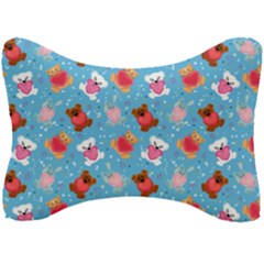 Cute Cats And Bears Seat Head Rest Cushion by SychEva