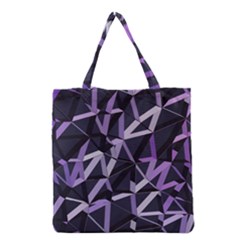 3d Lovely Geo Lines Vi Grocery Tote Bag by Uniqued