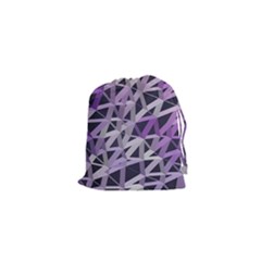 3d Lovely Geo Lines  Iv Drawstring Pouch (xs) by Uniqued