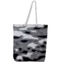 Black Waves Abstract Series No 1 Full Print Rope Handle Tote (Large) View1