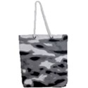 Black Waves Abstract Series No 1 Full Print Rope Handle Tote (Large) View2