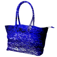 Blue Waves Flow Series 1 Canvas Shoulder Bag by DimitriosArt