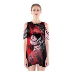 Shaman Shoulder Cutout One Piece Dress by MRNStudios