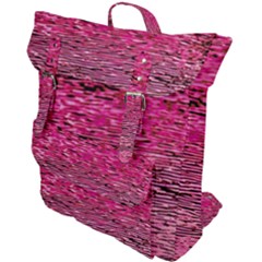 Pink  Waves Flow Series 1 Buckle Up Backpack by DimitriosArt