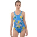 Abstract pattern geometric backgrounds   Cut-Out Back One Piece Swimsuit View1