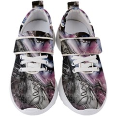 Watercolor Girl Kids  Velcro Strap Shoes by MRNStudios