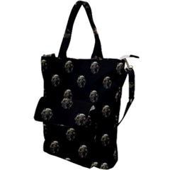 Creepy Head Sculpture With Respirator Motif Pattern Shoulder Tote Bag by dflcprintsclothing