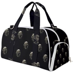 Creepy Head Sculpture With Respirator Motif Pattern Burner Gym Duffel Bag by dflcprintsclothing