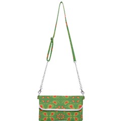 Floral Pattern Paisley Style Paisley Print  Doodle Background Mini Crossbody Handbag