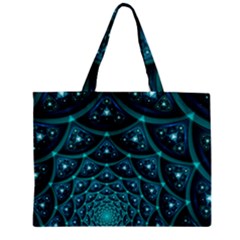 Fractal Zipper Mini Tote Bag by Sparkle