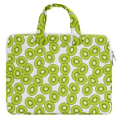 Kiwi Pattern Macbook Pro Double Pocket Laptop Bag (large) by Valentinaart