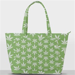 Weed Pattern Back Pocket Shoulder Bag  by Valentinaart