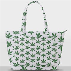 Weed Pattern Back Pocket Shoulder Bag  by Valentinaart