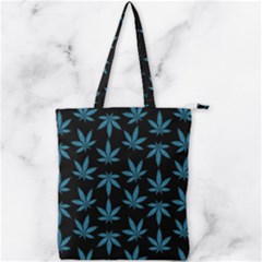 Weed Pattern Double Zip Up Tote Bag by Valentinaart