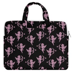 Cupid Pattern Macbook Pro Double Pocket Laptop Bag by Valentinaart