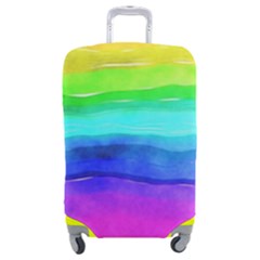 Watercolor Rainbow Luggage Cover (medium)