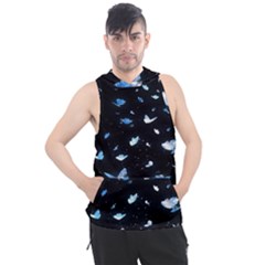 Sparkle Butterfly Men s Sleeveless Hoodie