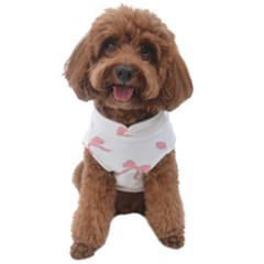 Pink Bow Pattern Dog Sweater