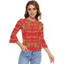 Abstract pattern geometric backgrounds   Bell Sleeve Top View1