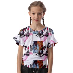 Fashion Faces Kids  Cut Out Flutter Sleeves by Sparkle