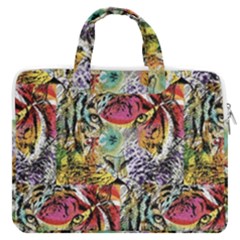 Tiger King Macbook Pro Double Pocket Laptop Bag by Sparkle