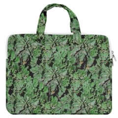 Botanic Camouflage Pattern Macbook Pro Double Pocket Laptop Bag (large) by dflcprintsclothing