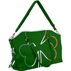 Shamrock Irish Clover St Patrick Canvas Crossbody Bag by yoursparklingshop