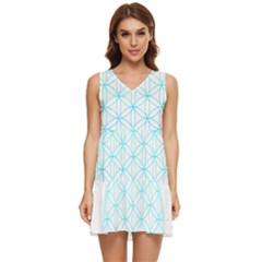 Flower Of Life  Tiered Sleeveless Mini Dress by tony4urban