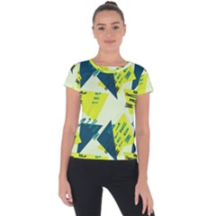 Abstract Pattern Geometric Backgrounds   Short Sleeve Sports Top  by Eskimos