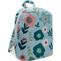 Flower Zip Up Backpack View2