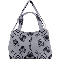 Abstract Pattern Geometric Backgrounds   Double Compartment Shoulder Bag by Eskimos