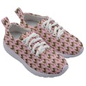 Fern Pattern 2 Pink Kids Athletic Shoes View3