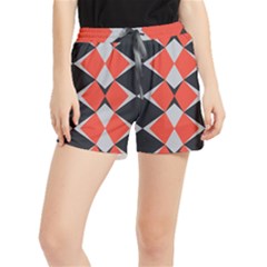 Abstract Pattern Geometric Backgrounds   Women s Runner Shorts by Eskimos