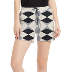 Abstract Pattern Geometric Backgrounds   Women s Runner Shorts by Eskimos