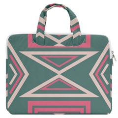 Abstract Pattern Geometric Backgrounds   Macbook Pro 16  Double Pocket Laptop Bag  by Eskimos